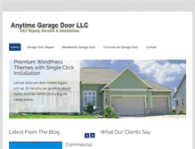 Tablet Screenshot of anytimegaragedoorllc.com